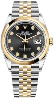 Rolex Datejust 36 126203 Yellow gold and Stainless steel Black