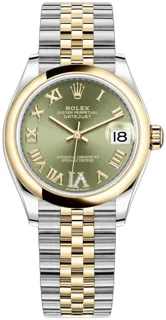 Rolex Datejust 31 278243 Yellow gold and Stainless steel Green