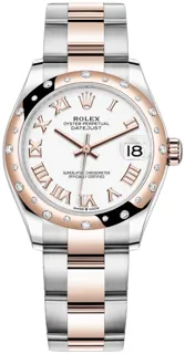 Rolex Datejust 31 278341RBR Rose gold and Stainless steel White