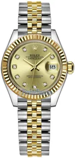 Rolex Lady-Datejust 279173 28mm Yellow gold and Stainless steel Champagne