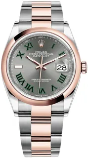 Rolex Datejust 36 126201 Rose gold and Stainless steel Gray