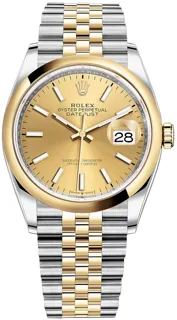 Rolex Datejust 36 126203 Yellow gold and Stainless steel Champagne