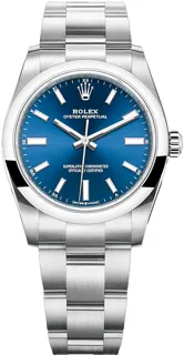 Rolex Oyster Perpetual 34 124200 Stainless steel Blue