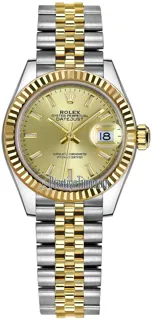 Rolex Lady-Datejust 279173 28mm Yellow gold and Stainless steel Champagne