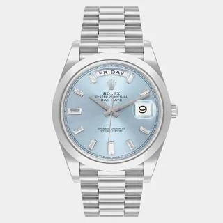 Rolex President 40mm Platinum Blue