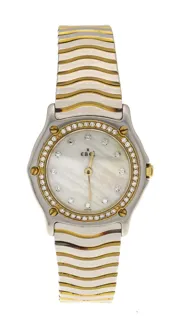 Ebel Classic Wave 181930 Yellow gold and Stainless steel White