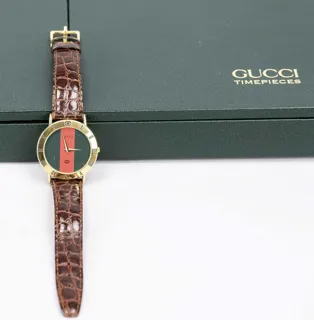 Gucci 3000M Gold-plated Green and Red