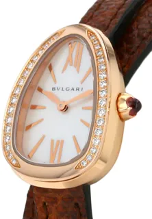 Bulgari Serpenti 20mm 18kt Rose Gold mother-of-pearl