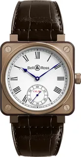 Bell & Ross Instruments BR01-CM-203 Bronze and Titanium and Wood White