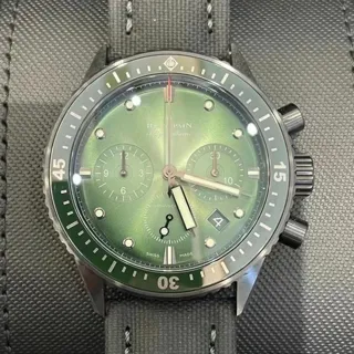 Blancpain Fifty Fathoms Bathyscaphe Chronographe Flyback 5200-0153-B52A 43.6mm Ceramic Green