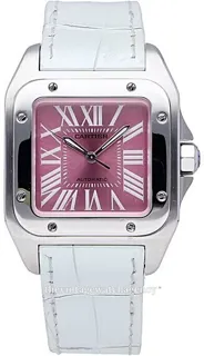 Cartier Santos 100 W20133X8 Stainless steel Pink