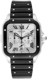 Cartier Santos WSSA0017 Stainless steel Silver