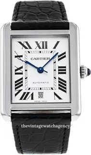 Cartier Tank W5200027 Stainless steel Silver