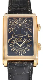 Cuervo y Sobrinos Prominente 1112-8NG 52mm Rose gold Black