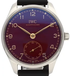 IWC Portuguese IW358315 40mm Stainless steel Red