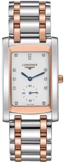 Longines DolceVita L5.655.5.88.7 Rose gold and Stainless steel White