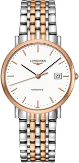 Longines Elegant L4.810.5.12.7 Stainless steel and Red gold White