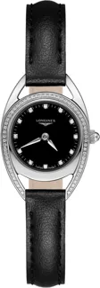 Longines Equestrian L6.135.0.57.0 23mm Stainless steel Black