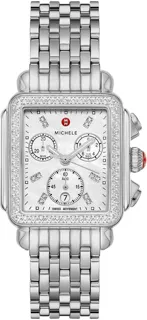 Michele Deco MWW06A000775 33mm Stainless steel White