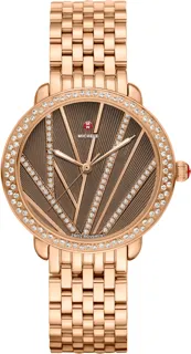 Michele Serein Mid City Lights MWW21B000113 Rose gold Brown