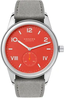 NOMOS Club 38 Campus 723 Stainless steel Red