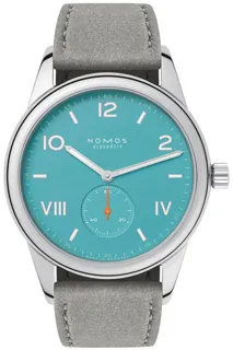 NOMOS Club 38 Campus 724 Stainless steel Turquoise