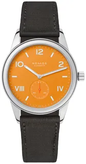 NOMOS Club 38 Campus 729 Stainless steel Orange