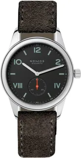 NOMOS Club 38 Campus 738 Stainless steel Black