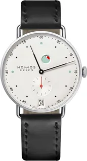 NOMOS Metro Datum Gangreserve 1101 Stainless steel White$Silvered