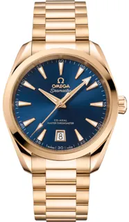 Omega Aqua Terra 220.50.38.20.03.001 Yellow gold Blue