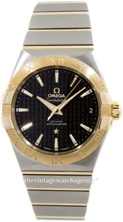 Omega Constellation 123.20.38.21.01.002 Yellow gold and Stainless steel Black