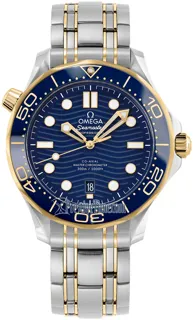 Omega Seamaster Diver 300M 210.20.42.20.03.001 Yellow gold Blue