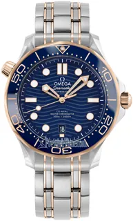 Omega Seamaster Diver 300M 210.20.42.20.03.002 Rose gold and Stainless steel Blue