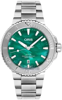 Oris Aquis 01 733 7730 4137-07 8 24 05PEB Stainless steel Green