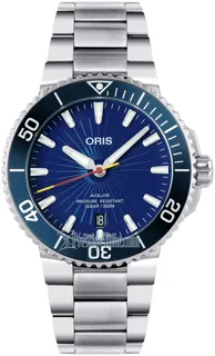 Oris Aquis 01 733 7766 4185-Set Stainless steel Blue