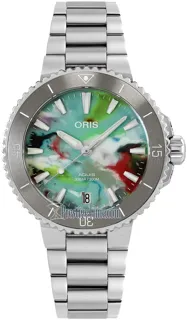 Oris Aquis 01 733 7770 4150-Set Stainless steel Multi-colored