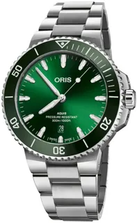 Oris Aquis 01 733 7789 4157-07 8 23 04PEB Stainless steel Green