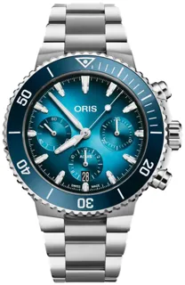 Oris Aquis Chronograph 01 771 7793 4155-07 8 23 01PEB Stainless steel Blue