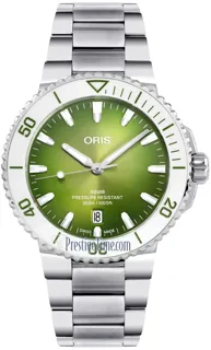 Oris Aquis Date 01 733 7787 4137-07 8 22 04PEB Stainless steel Green