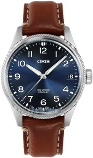 Oris Big Crown 01 751 7761 4065-07 6 20 07LC Stainless steel Blue