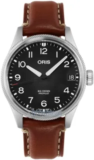 Oris Big Crown 01 751 7761 4164-07 6 20 07LC Stainless steel Black