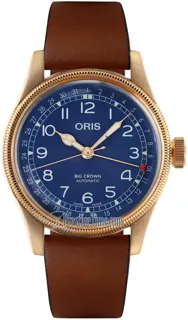 Oris Big Crown 01 754 7741 3165-07 5 20 58BR Bronze Blue