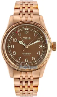 Oris Big Crown 01 754 7741 3166-07 8 20 01 Bronze Brown