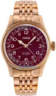 Oris Big Crown 01 754 7741 3168-07 8 20 01 Bronze Red$Burgundy