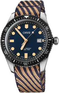 Oris Divers 01 733 7720 4035-07 5 21 13 Stainless steel Blue