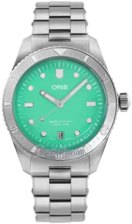 Oris Divers 01 733 7771 4057-07 8 19 18 Stainless steel Green