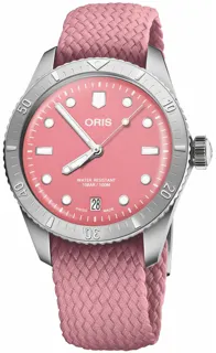 Oris Divers 01 733 7771 4058-07 3 19 04S Stainless steel Pink