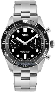 Oris Divers 01 771 7791 4054-07 8 20 18 Stainless steel Black