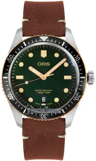 Oris Divers Sixty Five 01 733 7707 4357-07 5 20 45 Bronze and Stainless steel Green