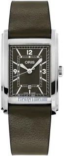 Oris Rectangular 01 561 7783 4063-07 5 19 16 25.5mm Stainless steel Green